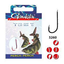 Gamakatsu Hakenboekje BKS 5260 Rood Perch 50 Cm