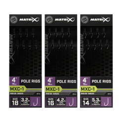 Matrix MXC-1 4" Barbless Pole Rigs