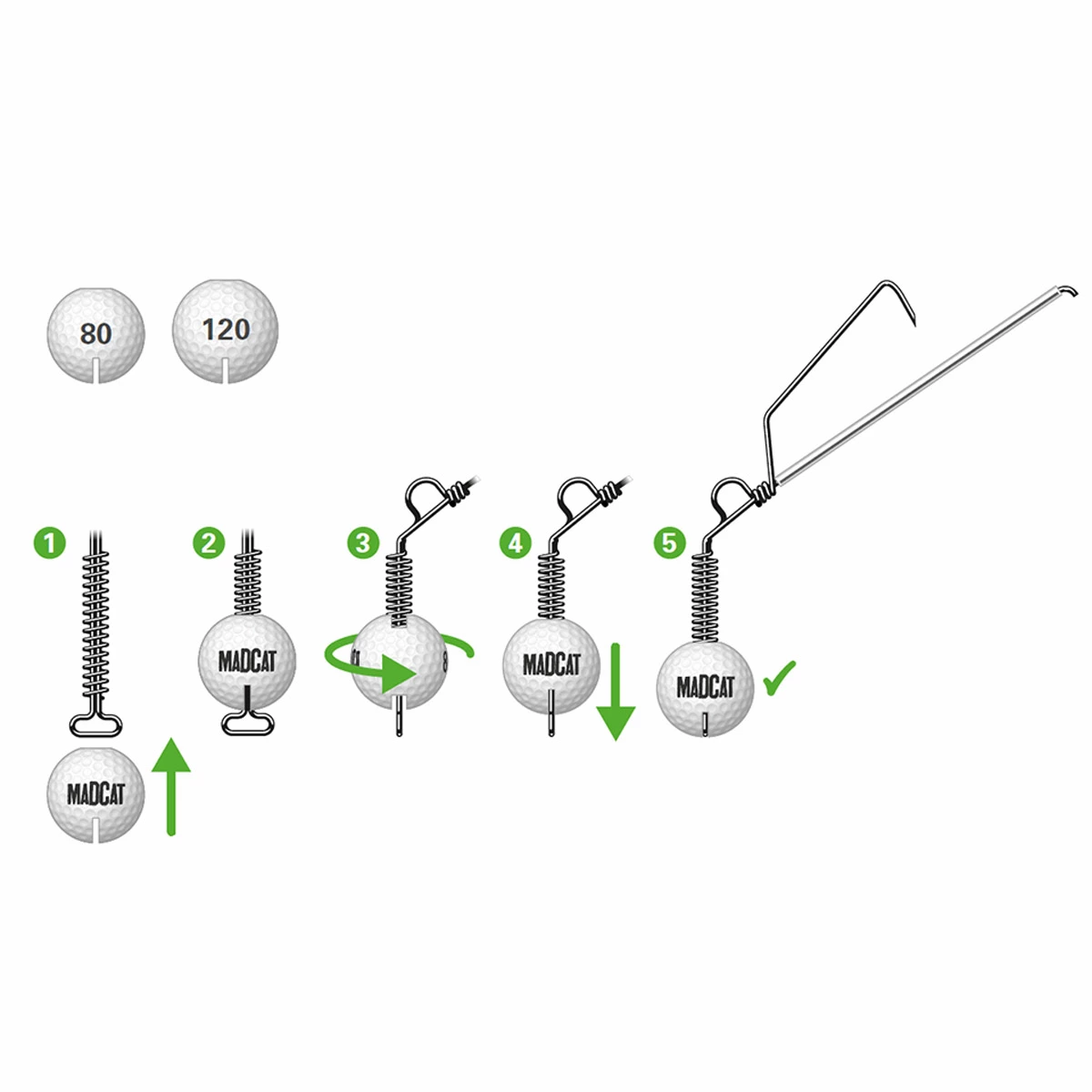 Madcat Golf Ball Jig System Anti Snag 4 Madcat Golf Ball Jig System Anti Snag - Afbeelding 2